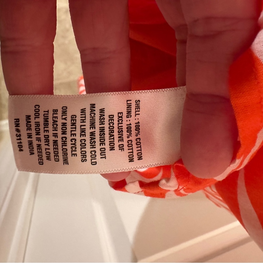 crown & ivy Orange and White Tropical Print Mini Dress - Picture 10 of 10